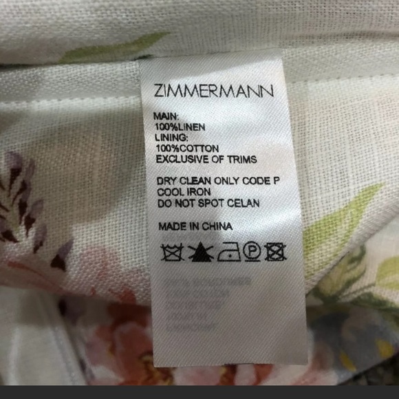 Zimmermann bellitude floral crop top size 0 - Picture 6 of 6